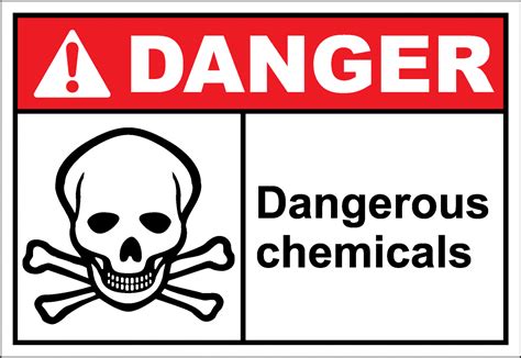 Danger Sign dangerous chemicals - SafetyKore