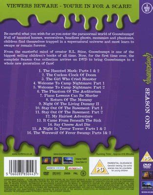 Goosebumps - Season 1 (DVD): Kathryn Long, Colin Fox, John White, Eugene Lipinski, Jessica Moyes ...