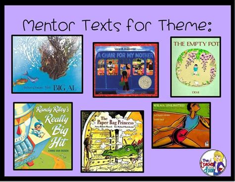 These mentor texts are great for teaching theme! | Reading classroom, Teaching themes, Middle ...