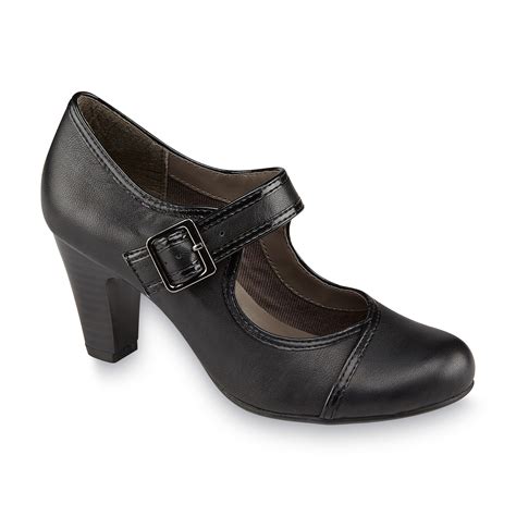 I Love Comfort Women's Chorus Leather Black High-Heel Mary Jane | Shop Your Way: Online Shopping ...