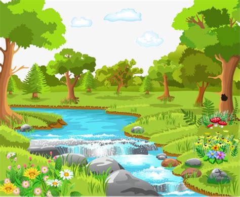 Green Cartoons Clipart Transparent PNG Hd, Cartoon Green Nature ...