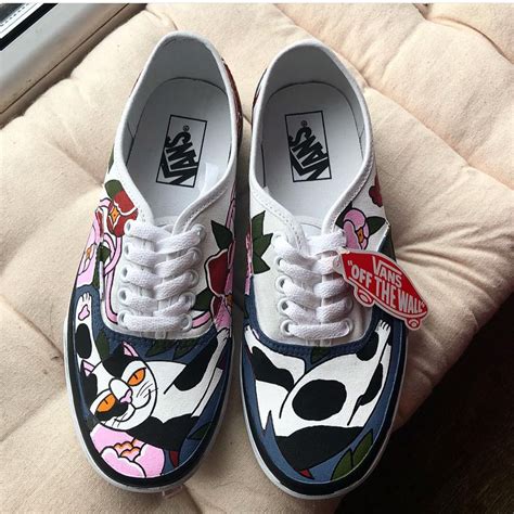 Custom hand painted cat Vans | Vans, Vans sneaker, Vans authentic sneaker