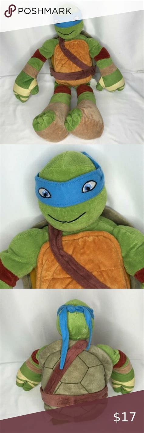 2013 Nickelodeon Teenage Mutant Ninja Turtles Leonardo Plush Leonardo Ninja Turtle, Blue Band ...