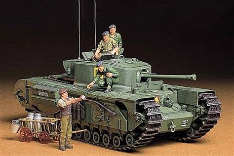 British Churchill Mk VII Infantry Tank Mk IV kit 35 Scale Tamiya 35210