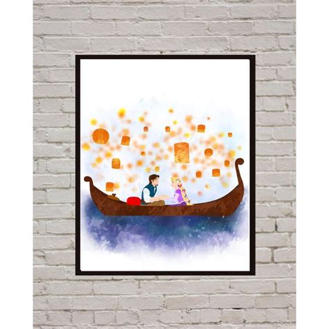 Tangled Rapunzel Disney Art Print Digital Files decor nurser - Inspire ...