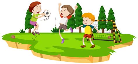 Kids Playing Football Clipart By Zyan On Dribbble - vrogue.co