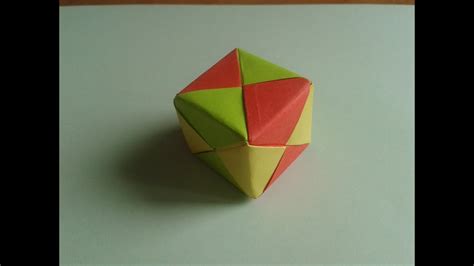 Origami 3D Cube - YouTube