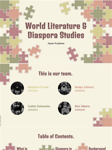 World Literature - Diaspora Studies | PDF | Diaspora | Frankenstein