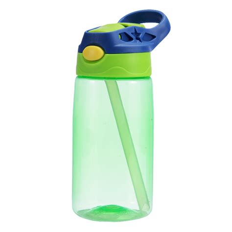 Kids Children Straw Water Bottle Plastic Drinking Cup Leak Proof Portable Sports Student School ...
