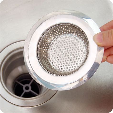 Kitchen Sink Strainer Drain Hole Filter Trap Metal Sink Strainer ...