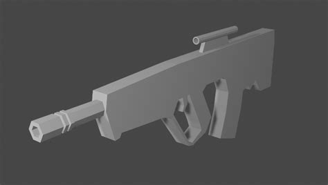 Created a low poly gun using a reference image - Show - GameDev.tv