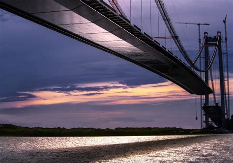 The Braila Bridge in Romania: the suspension bridge over the Danube ...