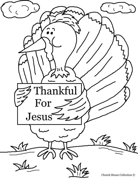 Printable Religious Thanksgiving Coloring Pages