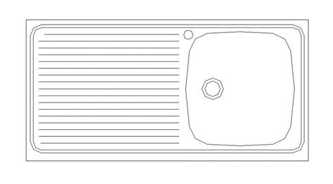 Kitchen automation blocks of sink drawings 2d view elevation autocad ...