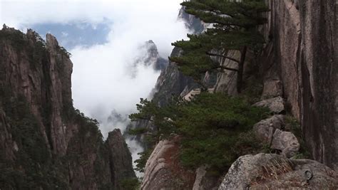 Mountain Huangshan Scenery. Taken On The Mountain Huangshan, Anhui, China. Stock Footage Video ...