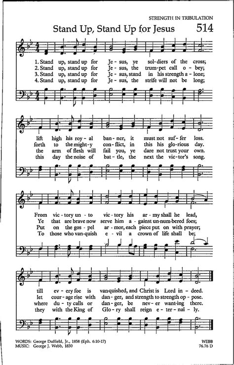 Stand up Stand up for Jesus Hymn Tune Digital Download Sheet Music Key of B Flat - Etsy