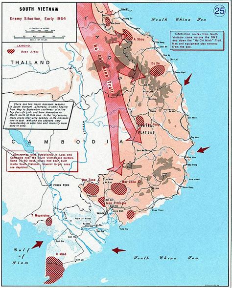 Map of the Communist forces in South Vietnam,... - Maps on the Web