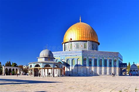 Golden Dome of the Rock on the Temple Mount in Jerusalem, Israel Stock Photo - Image of gold ...