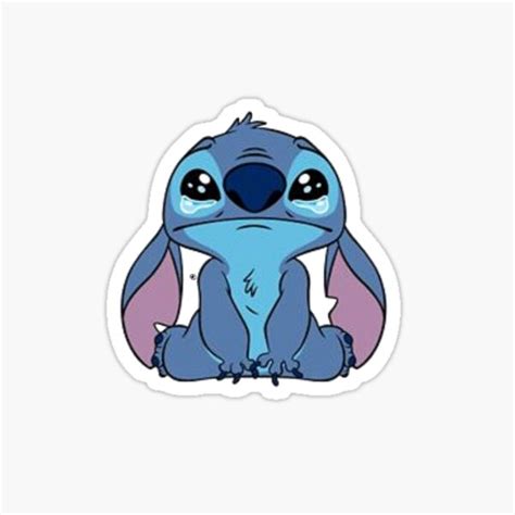 "Crying Stitch" Sticker for Sale by tsuarez03 | Redbubble