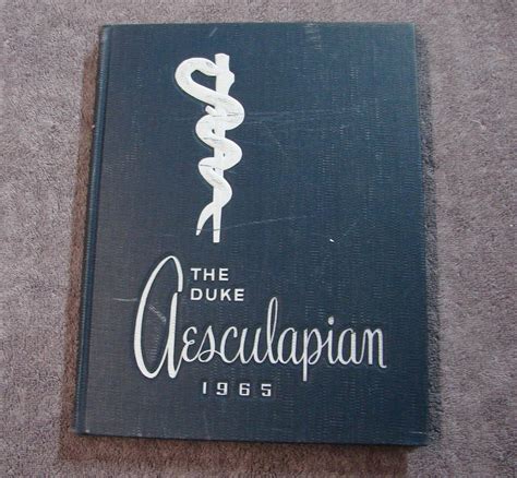 1965 DUKE UNIVERSITY SCHOOL OF MEDICINE and NURSING YEARBOOK Aesculpian | #1945777318