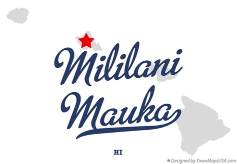 Map of Mililani Mauka, HI, Hawaii