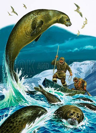 Seal Hunters stock image | Look and Learn