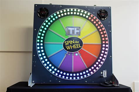 Change the front cover of the Spin a Wheel game so people can win prizes when the light stops ...