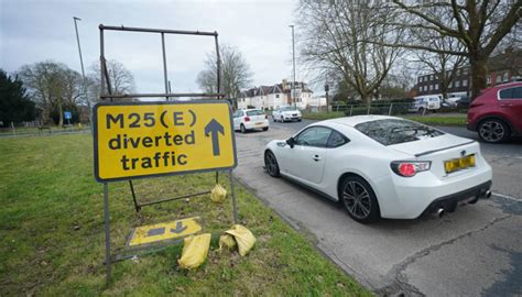 M25 diversion map shows routes drivers must take during weekend closure