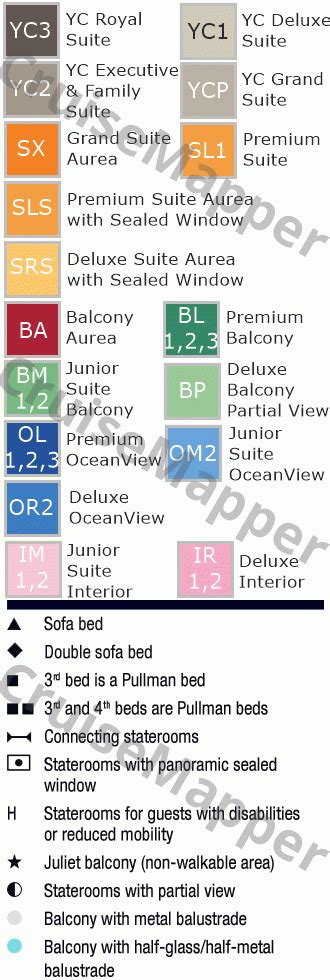 MSC Divina deck 11 plan | CruiseMapper