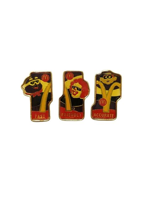 3 McDonalds Pins Grimace Ronald Hamburglar Combo Lapel Flair VERY RARE Vintage #McDonalds in ...