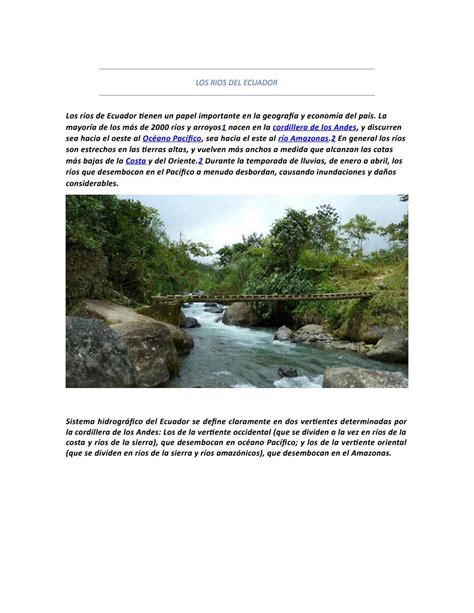 Rios del ecuador by Sofia915.4 - Issuu