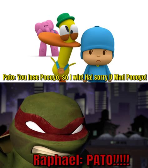 Raphael is angry at Pato teasing Pocoyo by zmcdonald09 on DeviantArt