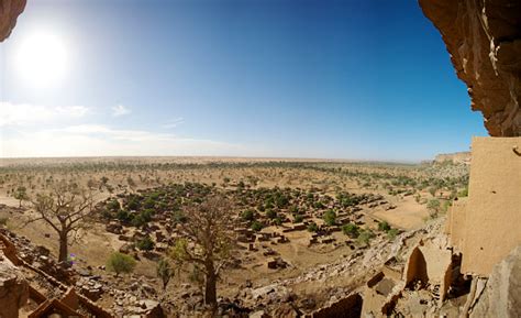 Dogon Tribe Village At The Bandiagara Escarpment Stock Photo - Download Image Now - iStock