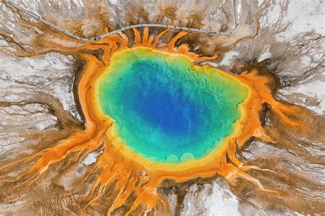 Grand Prismatic Spring, Yellowstone by Peter Adams