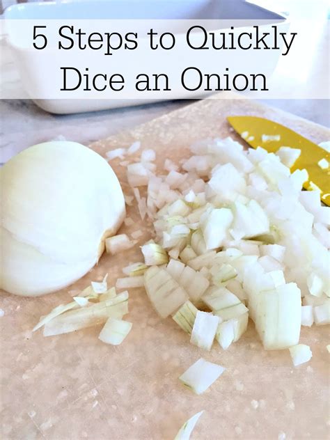 All The Pretty Things: 5 Steps to Quickly Dice an Onion