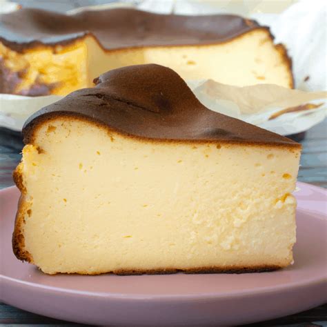 Basque Burnt Cheesecake Recipe - Nerdy Mamma