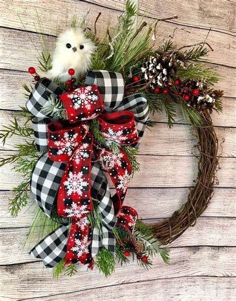 20+ Beautiful DIY Winter Wreath To Place It On Your Door | Christmas ...