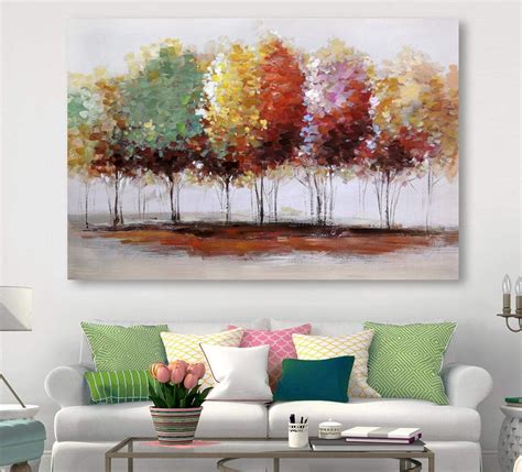 Amazon.com: Tree Canvas Prints Wall Art for Home Decor, Large Colorful Trees Branches Oil ...