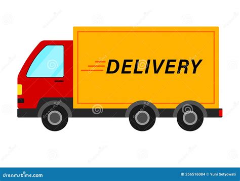 Delivery Truck Icon Clipart in Animated Cartoon Vector Illustration Stock Vector - Illustration ...