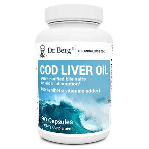 Buy Dr. Berg Cod Liver Oil s from Wild Caught Cod - No Smells or Bad Aftertaste - Rich in Omega ...