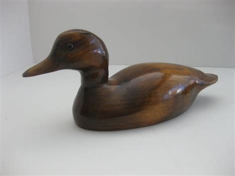 Hand Made Decorative Wood Duck Decoy Signed by Artist. MyLittleSomethings, via Etsy. Vintage ...