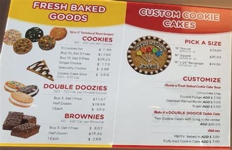 Great American Cookies menus in Denham Springs, Louisiana, United States