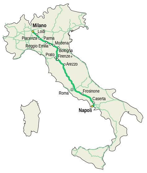 File:Mappa autostrada A1 Italia.svg - Wikimedia Commons