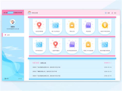 cute web interface design for kindergarten by Anh Ssu-chi on Dribbble