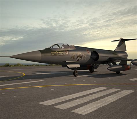 Lockheed F-104 Starfighter 3D model - Aircraft on Hum3D