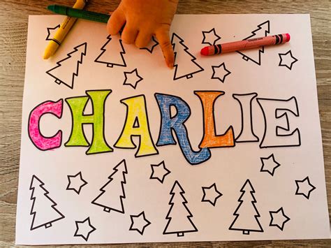 Personalized Christmas Coloring Pages Printable Holiday | Etsy