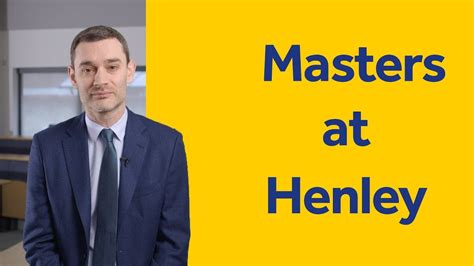 Postgraduate courses at Henley - YouTube