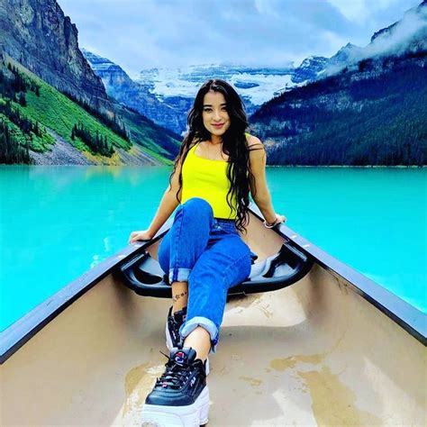 Suhana Thapa @ Lake Louise, Banff National Park 🦚 • • • • • • #Follow 👉️ @glamournepal #Repost👉️ ...