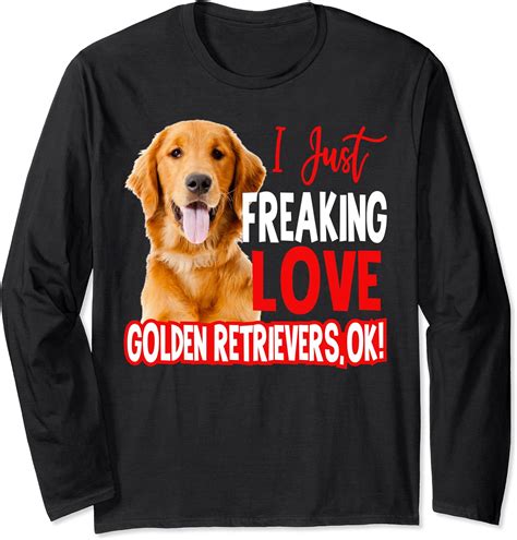 Amazon.com: Golden Retriever Lovers Gifts Funny Golden Retriever Long Sleeve T-Shirt : Clothing ...