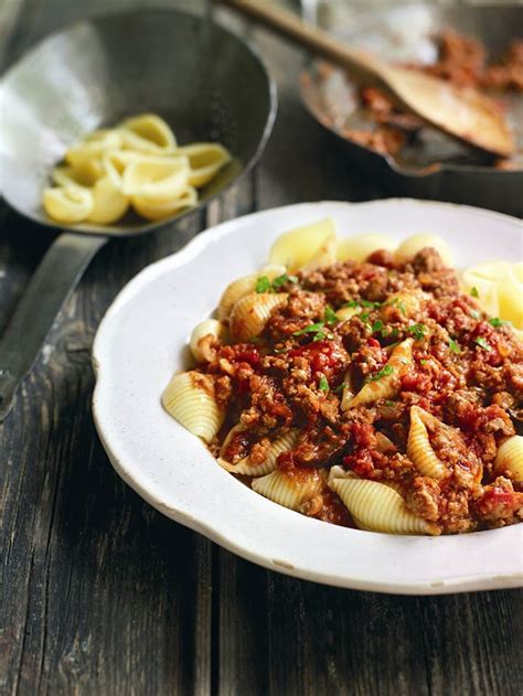 Shell Pasta With Spicy Pork And Tomato Sauce Recipe Gino D'Acampo Official